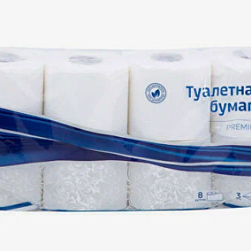  Туалетная бумага OfficeClean Premium трехслойная 8 шт в интернет-магазине свежих фермерских продуктов Apeti.ru