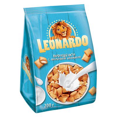 Зерновые подушечки Leonardo с молочной начинкой 250 г в Apeti.ru Зерновые подушечки Leonardo с молочной начинкой 250 г в интернет-магазине свежих фермерских продуктов Apeti.ru