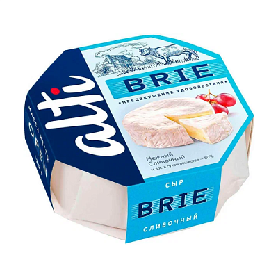  Сыр Бри Alti 60% БЗМЖ 125г в интернет-магазине свежих фермерских продуктов Apeti.ru
