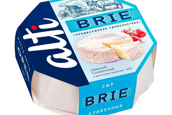  Сыр Бри Alti 60% БЗМЖ 125г в интернет-магазине продуктов с Преображенского рынка Apeti.ru