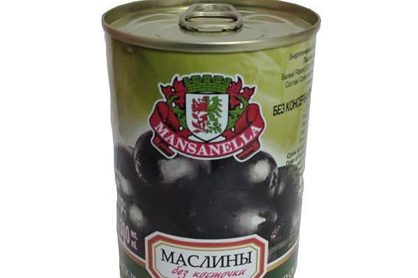  Маслины Mansanella без косточки 300 мл в интернет-магазине продуктов с Преображенского рынка Apeti.ru