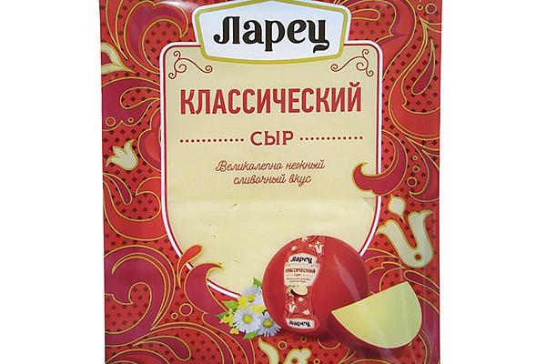  Сыр Ларец классический 50% ломтики 125 г в интернет-магазине продуктов с Преображенского рынка Apeti.ru