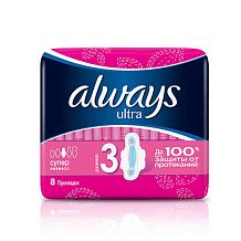 Прокладки гигиенические Always Ultra Супер 8 шт