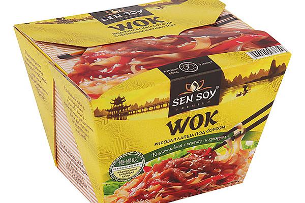  Лапша рисовая Sen Soy WOK под китайским соусом 125 г в интернет-магазине продуктов с Преображенского рынка Apeti.ru