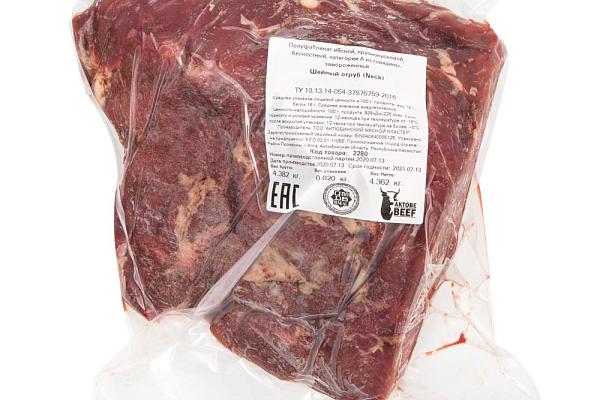  Говядина шейный отруб Aktobe Beef замороженная в интернет-магазине продуктов с Преображенского рынка Apeti.ru