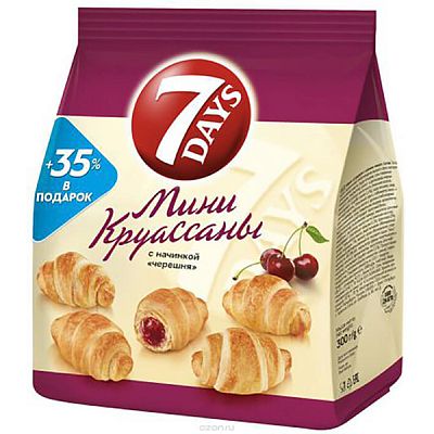 Круассаны мини черешня 7 Days, 300 г