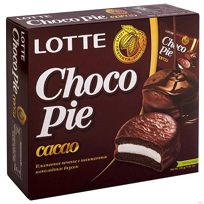  Пирожное Choco Pie Lotte какао 336 г в интернет-магазине свежих фермерских продуктов Apeti.ru