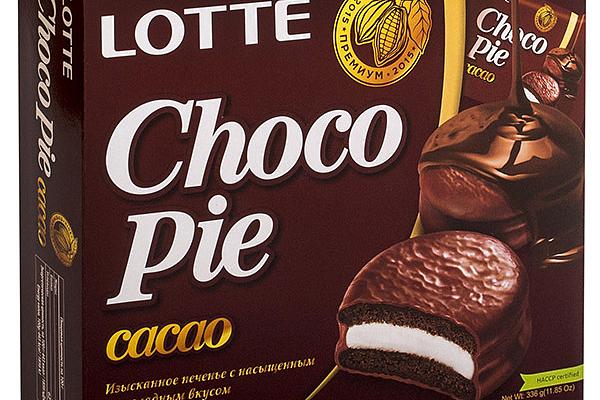  Пирожное Choco Pie Lotte какао 336 г в интернет-магазине продуктов с Преображенского рынка Apeti.ru