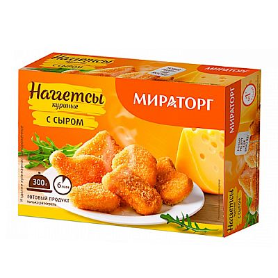 Наггетсы куриные Мираторг с сыром 300 г