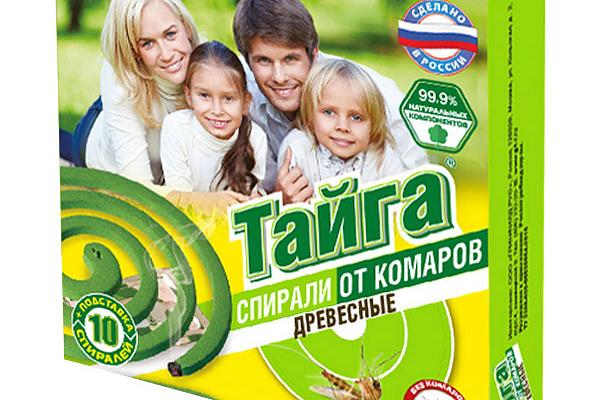 Спирали от комаров Тайга древесные 10 шт в интернет-магазине продуктов с Преображенского рынка Apeti.ru