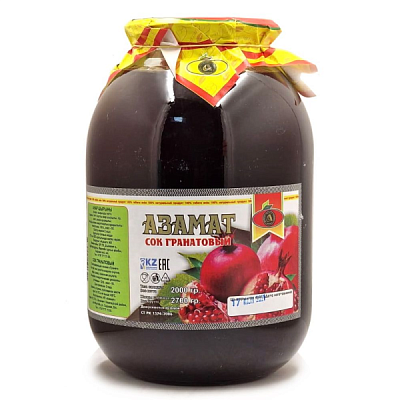 Сок Азамат гранат 2 л