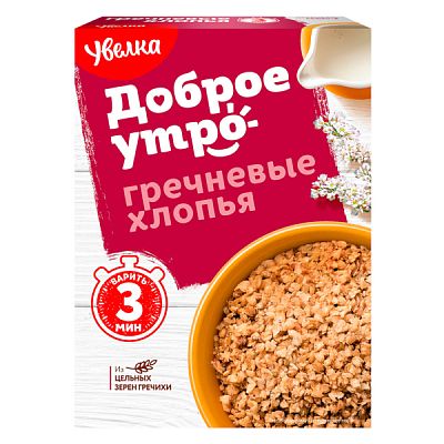 Хлопья гречневые Увелка 400 г