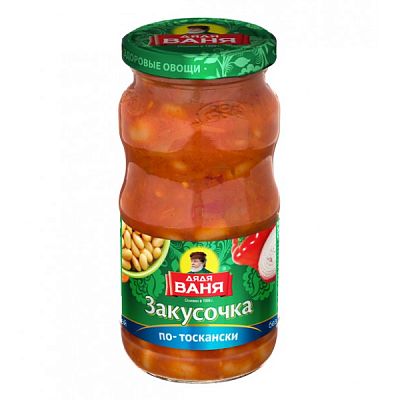 Закусочка фасоль по-тоскански Дядя Ваня 460 г