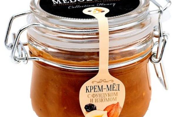  Крем-мед Medolubov фундук и изюм бугель 250 мл в интернет-магазине продуктов с Преображенского рынка Apeti.ru