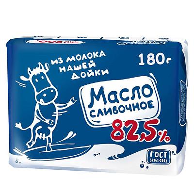  Масло сливочное Нашей Дойки 82,5% 180 г в интернет-магазине свежих фермерских продуктов Apeti.ru