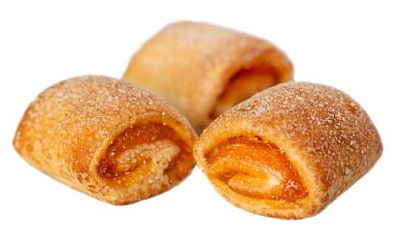 Рулетики слоеные со вкусом апельсина 250г