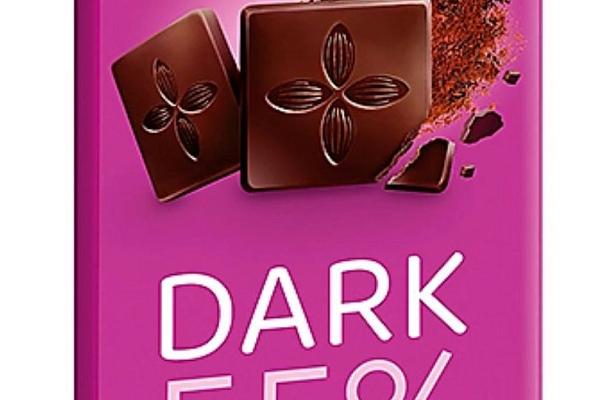  Шоколад O'Zera Dark горький 55% 90 г в интернет-магазине продуктов с Преображенского рынка Apeti.ru