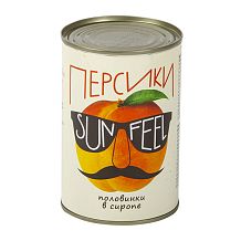 Персики Sunfeel половинки в сиропе 425мл