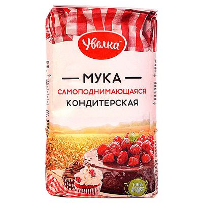 Мука самоподнимающаяся Увелка кондитерская 2 кг