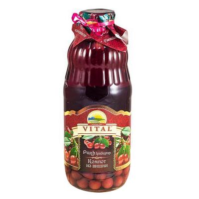  Компот Vital из вишни 1 л в интернет-магазине свежих фермерских продуктов Apeti.ru