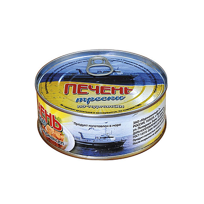Печень трески по-мурмански изготовлен в море 230 г