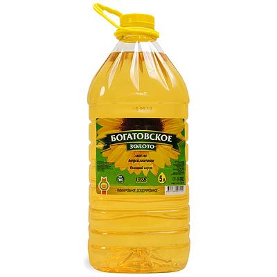 Масло подсолнечное Богатовское Золото рафинированное дезодорированное 5 л в Apeti.ru Масло подсолнечное Богатовское Золото рафинированное дезодорированное 5 л в интернет-магазине свежих фермерских продуктов Apeti.ru