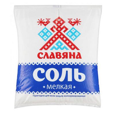 Соль Славяна мелкая 1 кг