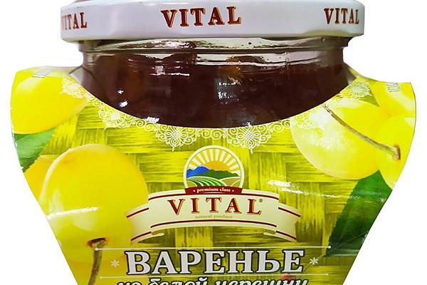  Варенье Vital из белой черешни 430 г в интернет-магазине продуктов с Преображенского рынка Apeti.ru