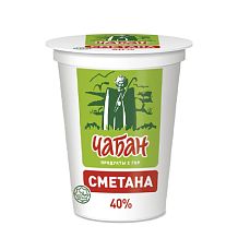 Сметана Чабан 40% 300 г БЗМЖ