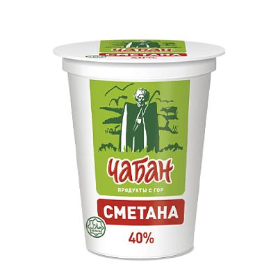 Сметана Чабан 40% 300 г БЗМЖ