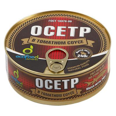  Осетр Ecofood в томатном соусе 240 г в интернет-магазине свежих фермерских продуктов Apeti.ru
