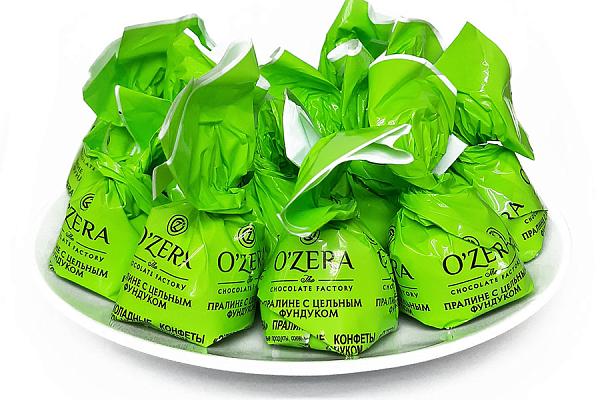  Конфеты шоколадные O'Zera пралине с цельным фундуком 250 г в интернет-магазине продуктов с Преображенского рынка Apeti.ru