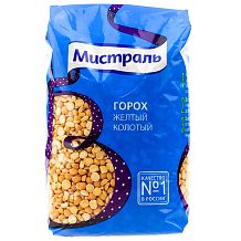 Горох Мистраль желтый колотый 900 г