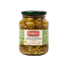 Перец халапеньо Federici маринованный резанный 0,370 г ст/б