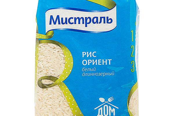  Рис Мистраль Ориент белый длиннозерный 900 г в интернет-магазине продуктов с Преображенского рынка Apeti.ru
