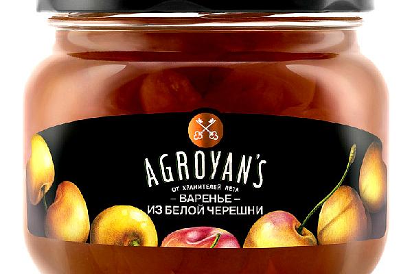  Варенье Agroyans из белой черешни 430 г в интернет-магазине продуктов с Преображенского рынка Apeti.ru
