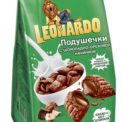 Зерновые подушечки Leonardo с шоколадно-ореховой начинкой 250 г в Apeti.ru Зерновые подушечки Leonardo с шоколадно-ореховой начинкой 250 г в интернет-магазине свежих фермерских продуктов Apeti.ru