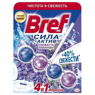 Чистящее средство для унитаза Bref Сила-Актив Свежесть Лаванды 50 г