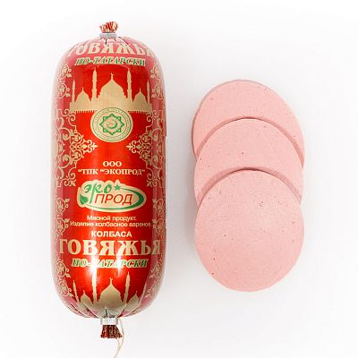 Колбаса вареная ЭкоПрод говяжья по-татарски