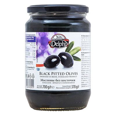 Маслины Delphi без косточки 700 г