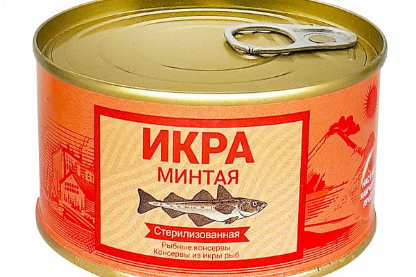  Икра минтая "Камчаттралфлот" 185 г в интернет-магазине продуктов с Преображенского рынка Apeti.ru