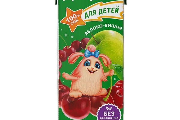  Сок Добрый  яблоко вишня 200 мл в интернет-магазине продуктов с Преображенского рынка Apeti.ru