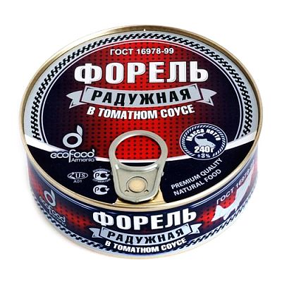 Форель радужная Ecofood в томатном соусе 240 г