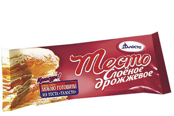  Тесто Талосто слоеное дрожжевое, 500г в интернет-магазине продуктов с Преображенского рынка Apeti.ru