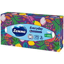 Салфетки Zemma Everyday в коробке 2 слоя 100листов