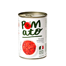 Помидоры резанные в собственном соку POMATO 0,400 г