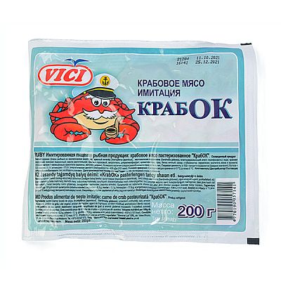 Крабовое мясо Vici КрабОК имитация 200 г