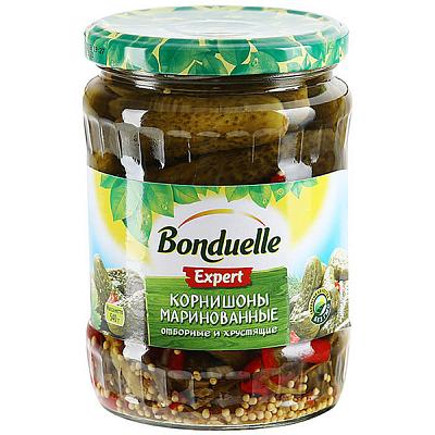  Корнишоны Bonduelle Expert маринованные 3-6 см 540 г в интернет-магазине свежих фермерских продуктов Apeti.ru