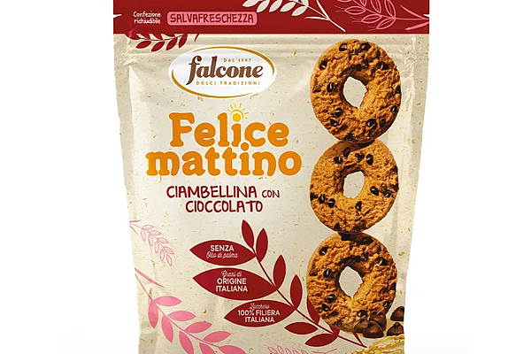  Печенье сдобное с шоколадной крошкой "falcone" 500г в интернет-магазине продуктов с Преображенского рынка Apeti.ru