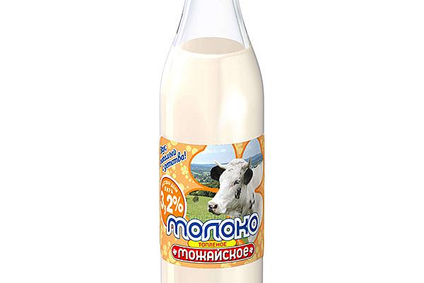  Молоко Можайское топленое 3,2% БЗМЖ 0,45 л ст/б  в интернет-магазине продуктов с Преображенского рынка Apeti.ru